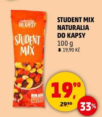 STUDENT MIX NATURALIA DO KAPSY, 100 g  