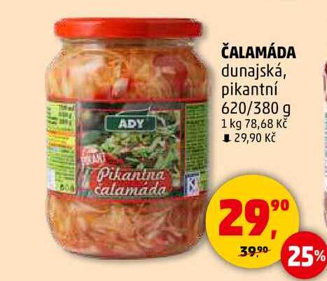 ČALAMÁDA dunajská, pikantní, 620/380 g 
