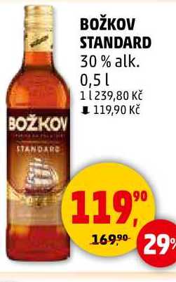 BOŽKOV STANDARD 30% alk., 0,5 l 