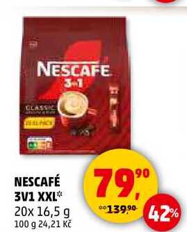 NESCAFÉ 3V1 XXL, 20 x 16,5 g  