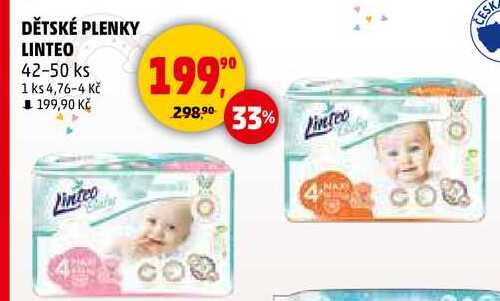 DĚTSKÉ PLENKY LINTEO, 42-50 ks 