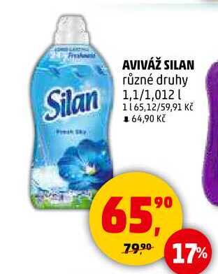 AVIVÁŽ SILAN různé druhy, 1,1/1,012 l
