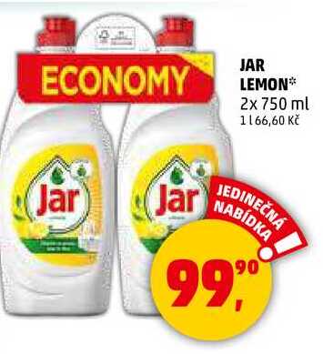 ECONOMY JAR LEMON, 2x 750 ml  