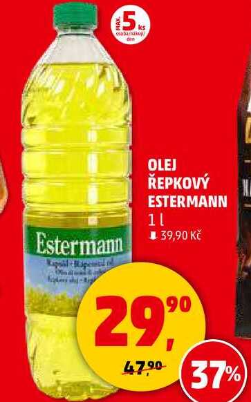 OLEJ ŘEPKOVÝ ESTERMANN, 1 l 