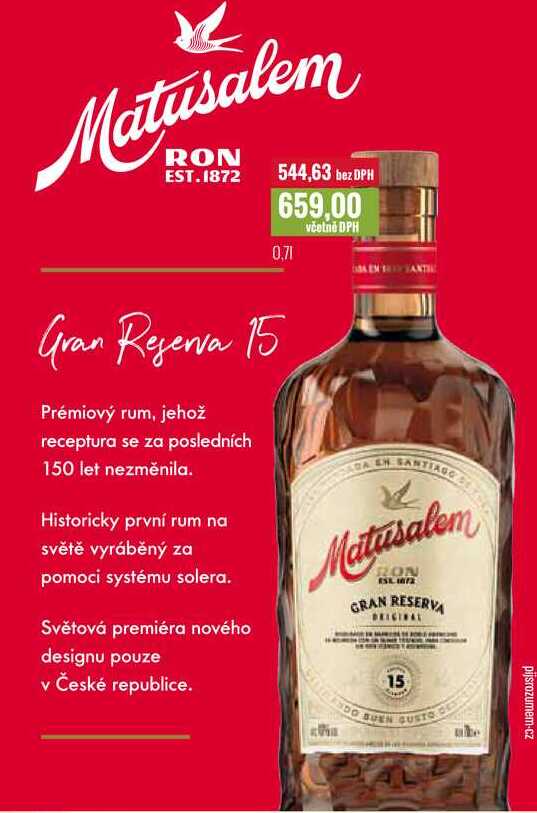 Matusalem Gran Reserva 15 0,7l