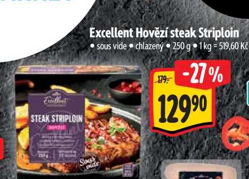   Excellent Hovězí steak Striploin  250 g