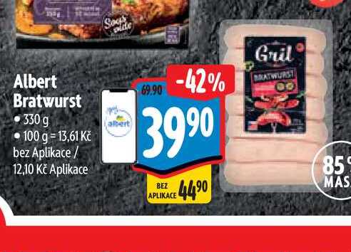 Albert Bratwurst 330 g  