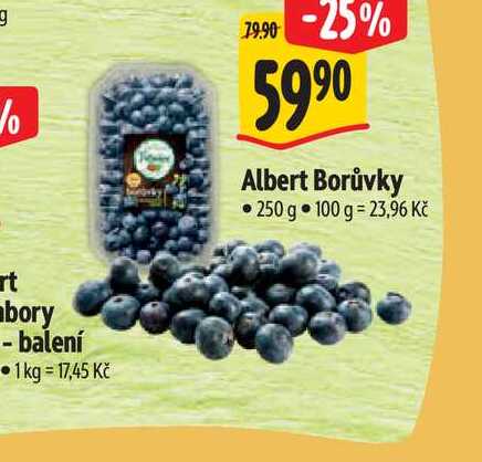   Albert Borůvky 250 g  