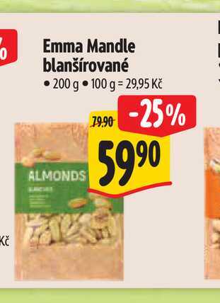  Emma Mandle blanšírované 200 g  