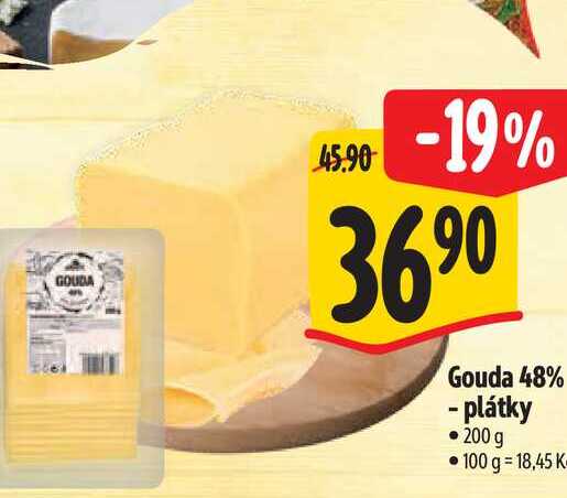  Gouda 48% - plátky 200 g 
