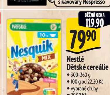  Nestlé Dětské cereálie  300-360 g  