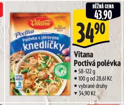  Vitana Poctivá polévka 58-122 g 