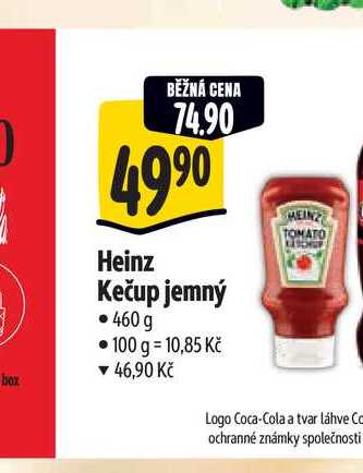   Heinz Kečup jemný 460 g 