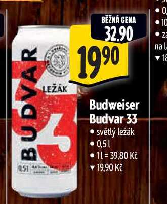  Budweiser Budvar 33 0,5 l