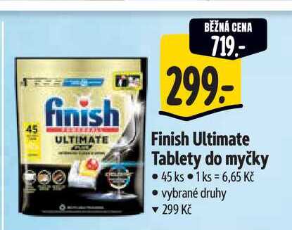   Finish Ultimate Tablety do myčky 45 ks