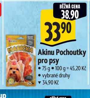   Akinu Pochoutky pro psy 75 g  