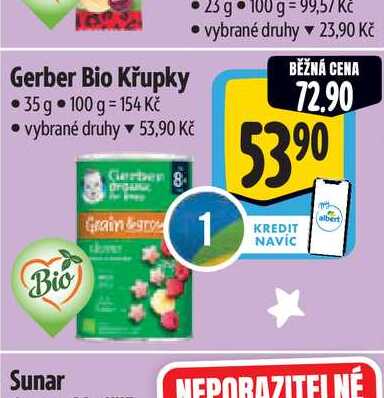 Gerber Bio Křupky 35 g 