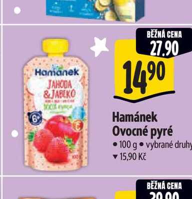  Hamánek Ovocné pyré 100 g 