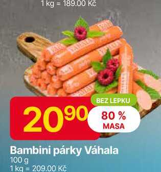 Váhala Bambini párky 100 g