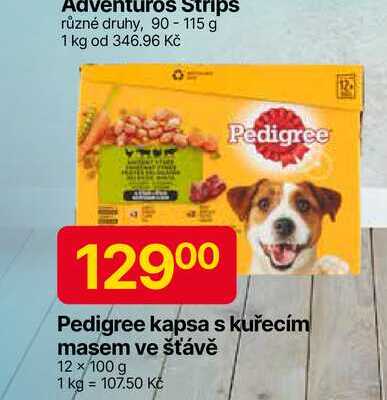 Pedigree kapsa s kuřecím masem ve šťávě 12 x 100 g 