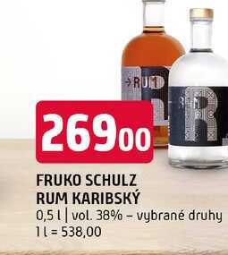 Fruko schulz rum karibský 0,5l