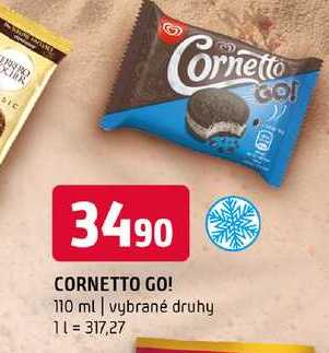 Cornetto go 110 ml vybrané druhy 