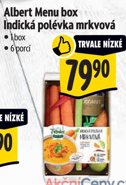 Albert Menu box Indická polévka mrkvová 1 box 