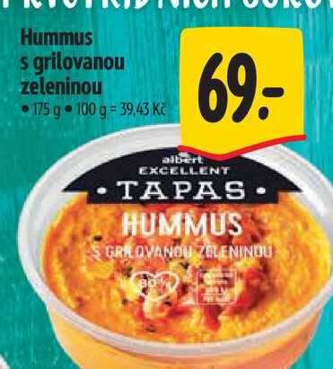 Hummus s grilovanou zeleninou 175 g  