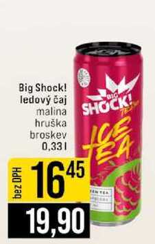 Big Shock! ledový čaj malina hruška broskev 0,33