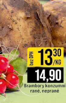 Brambory konzumní rané, neprané 1kg