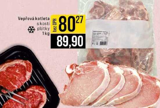 Vepřová kotleta skosti plátky 1kg