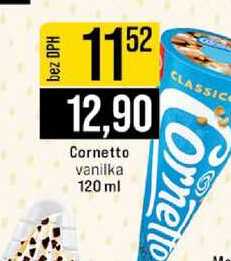 Cornetto vanilka 120 ml 