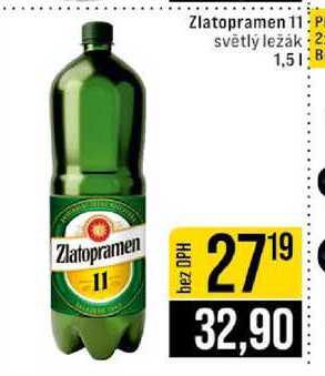 Zlatopramen 11 světlý ležák 1,5l