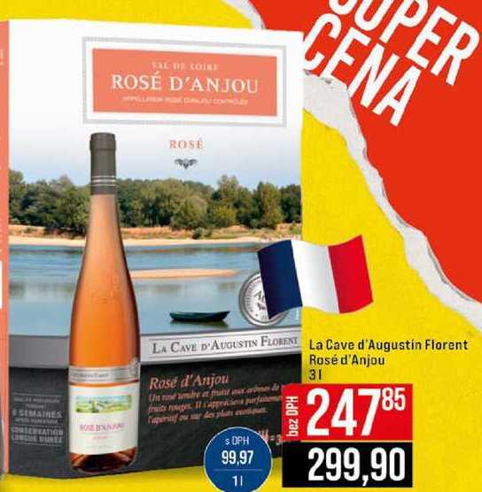 La Cave d'Augustin Florent Rosé d'Anjou Rosé d'Anjou 3l