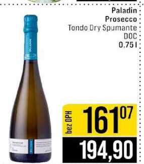 Paladin Prosecco Tondo Dry Spumante DOC 0.75l