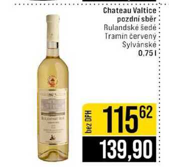 Chateau Valtice pozdní sběr Rulandské šedé Tramin červený Sylvánské 0,75l