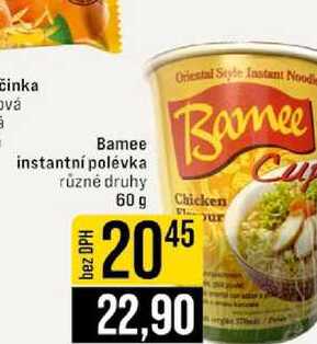 Bamee instantní polévka různé druhy 60 g 