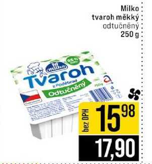 Milko tvaroh měkký odtučněný 250 g 