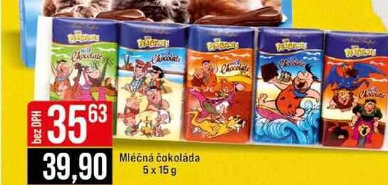 Mléčná čokoláda 5x15 g 