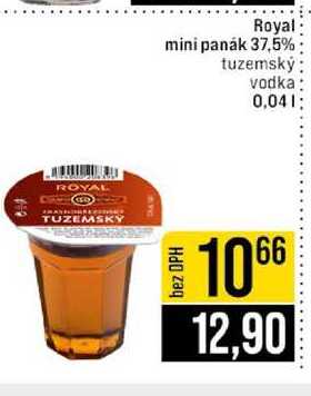 Royal mini panák 37,5% tuzemský vodka 0,04l