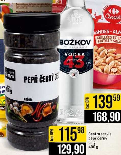 Gastro servis pepř černý celý 400 g 