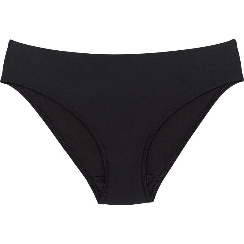 Snuggs Swimwear Recycled Nylon Light Black menstruační plavky velikost L 1 ks