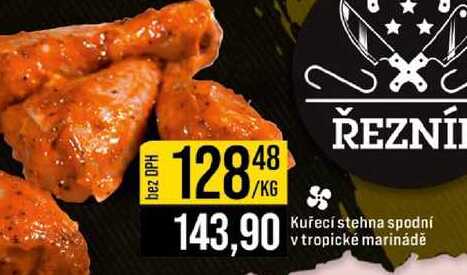 Kuřecí stehna spodni v tropické marinádě 1kg