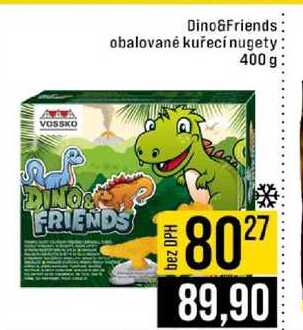 Dino&Friends obalované kuřecí nugety 400 g