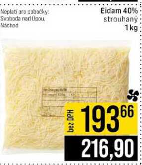 Eidam 40% strouhaný 1kg 