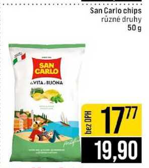 San Carlo chips různé druhy 50 g