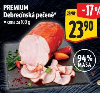 PREMIUM Debrecínská pečeně, cena za 100 g
