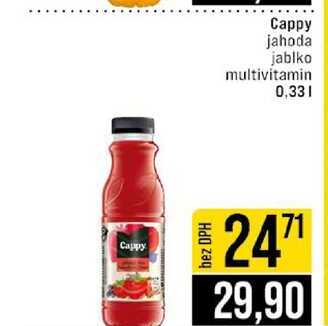 Cappy jahoda jablko multivitamin 0,33l