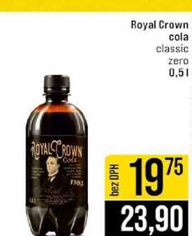 Royal Crown cola classic zero 0,5l