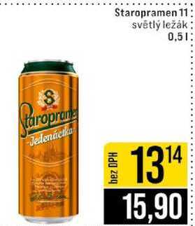 Staropramen 11 světlý ležák 0,5l